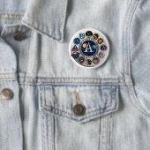 プロジェクトアポロ: 合成のロゴ 缶バッジ (インサイチュ)