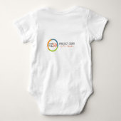 プロジェクトゼロ50人のベビーのワイシャツ ベビーボディスーツ (裏面)