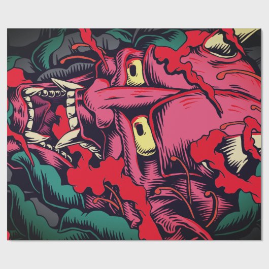 プロジェクトハロウィーンデ日本のビルラッピング紙 ラッピングペーパー (フラット)