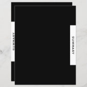 プロジェクトバインダーセクション区切り |概要 (正面/裏面)