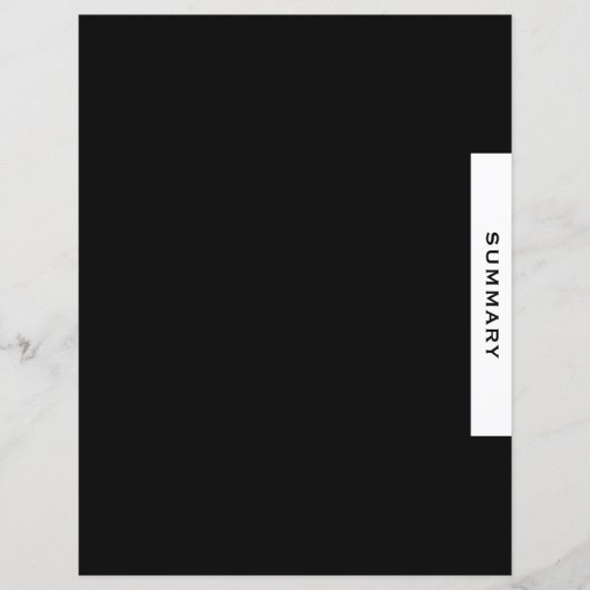 プロジェクトバインダーセクション区切り |概要 (正面)