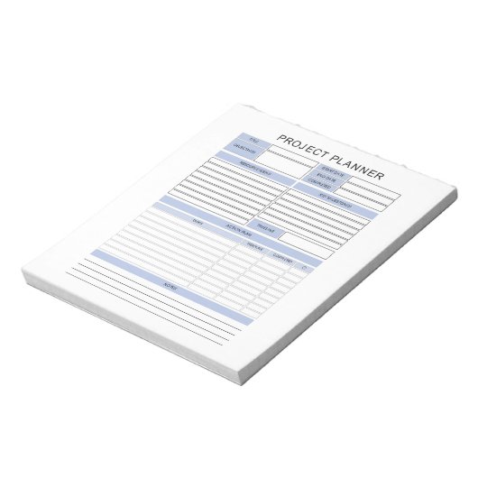 プロジェクトプランナーメモ帳 ノートパッド (回転)