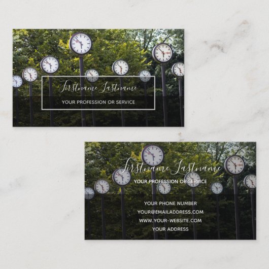 プロジェクトマネージャと管理者のディレクタ 名刺 (正面/裏面)