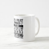 プロジェクトマネージャになる簡単はライディングのようなもの コーヒーマグカップ (正面右)
