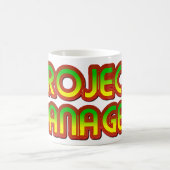 プロジェクトマネージャの緑から赤 コーヒーマグカップ (中央)