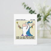 プロジェクトマネージャーに魔力があります ポストカード (スタンド正面)