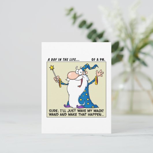 プロジェクトマネージャーに魔力があります ポストカード (スタンド正面)