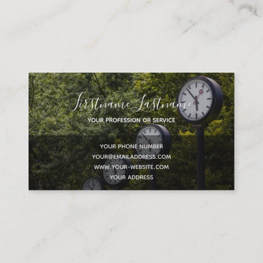 プロジェクトマネージャ、フリーランス、コンサルティングの専門家 名刺 (裏面)