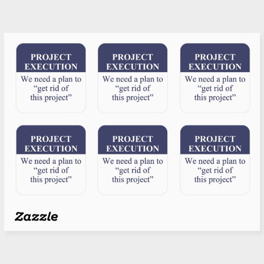 プロジェクト実行計画の作成(3) スクエアシール (シート)