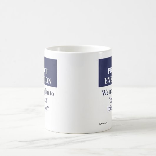 プロジェクト実行計画(3)の作成 コーヒーマグカップ (中央)