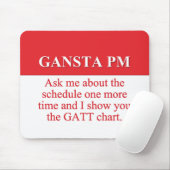 プロジェクト管理の雇用のギャング(2) マウスパッド (マウス)