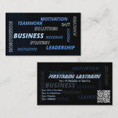 プロジェクト管理ビジネスソリューションの専門用語 名刺 (正面/裏面)