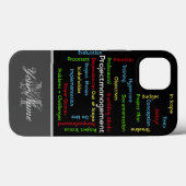 プロジェクト管理者のプロジェクト管理用語 Case-Mate iPhoneケース (裏面 (横))