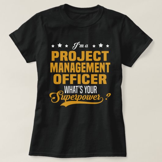 プロジェクト管理者 Tシャツ (デザイン正面)