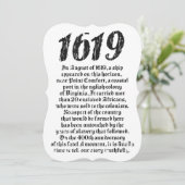 プロジェクト1619がアメリカの黒人歴史を確立 招待状 (スタンド正面)