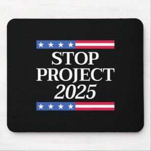 プロジェクト2025アンチトランプ米国国旗の政治的女性M マウスパッド