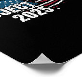 プロジェクト2025アンチトランプ米国国旗 ポスター (角)