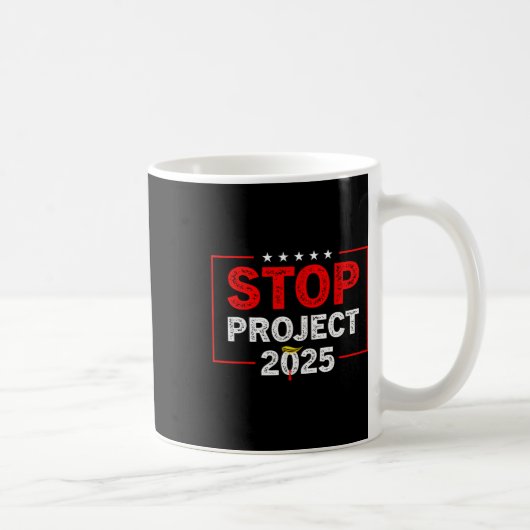 プロジェクト2025アンチトランプ1 コーヒーマグカップ (右)