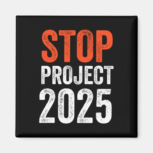プロジェクト2025アンチトランプ マグネット (正面)