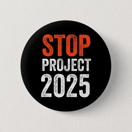 プロジェクト2025アンチトランプ 缶バッジ (正面)