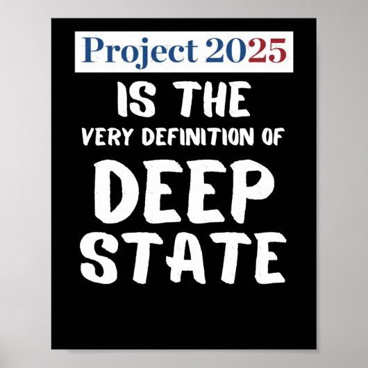 プロジェクト2025深い州 ポスター (正面)