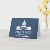 プロジェクト2026 民主主義に投票 カード (黄色い花)
