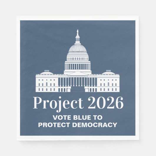 プロジェクト2026 民主主義に投票 スタンダードランチョンナプキン (正面)