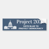 プロジェクト2026 民主主義に投票 バンパーステッカー (正面)