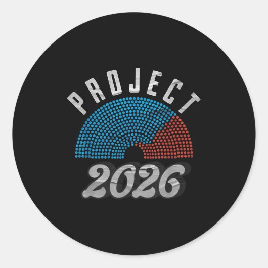 プロジェクト2026 Tシャツ ラウンドシール (正面)