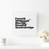 プロジェクト スクエア壁時計 (ホーム)