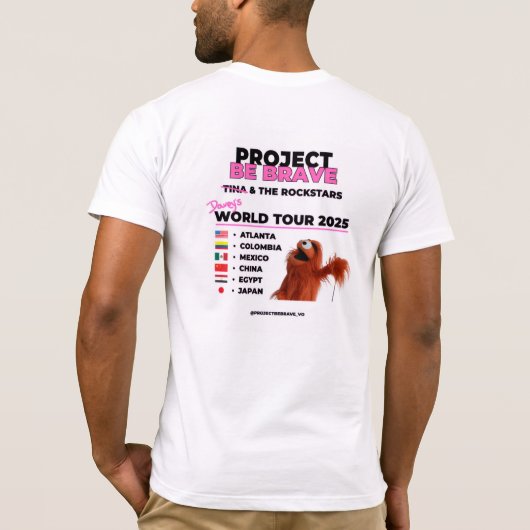 プロジェクト・ビー・ブレイブ・デイビーTシャツ Tシャツ (裏面)