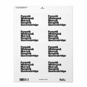 プロジェクト ラベル (フルシート)