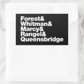 プロジェクト 長方形シール (バッグ)