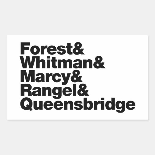 プロジェクト 長方形シール (正面)