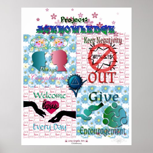 プロジェクト： ACKNOWLEDGE ポスター (正面)