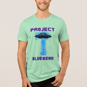プロジェクトBluebeamニュージャージーのドローンUFO トライブレンドTシャツ