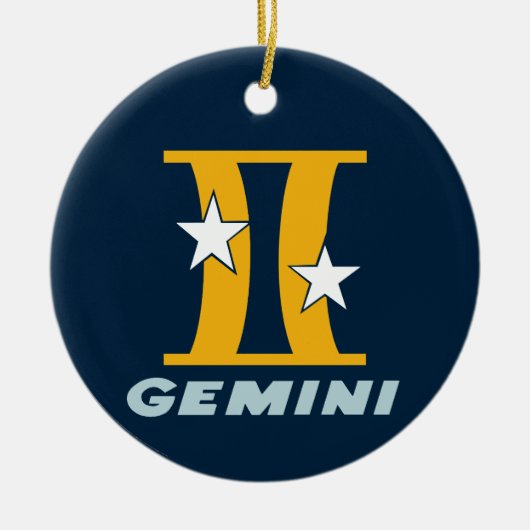 プロジェクトGeminiクリスマス装飾 セラミックオーナメント (正面)