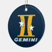 プロジェクトGeminiクリスマス装飾 セラミックオーナメント (左)
