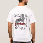 プロジェクトKombat Savage T破壊 Tシャツ (裏面)