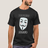 プロジェクトZorgo匿名マスクハッカー Tシャツ (正面)