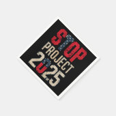 プロジェストップクト2025トランプバイデン氏ヴィンテージ スタンダードカクテルナプキン (角)