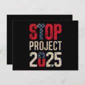 プロジェストップクト2025トランプバイデン氏ヴィンテージ ポストカード (正面/裏面)