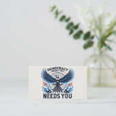 プロジェストップクト2025 – 民主主義の名刺を守る 名刺 (スタンド正面)