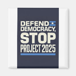 プロジェストップクト2025 – 民主主義を守る – 青に投票 マグネット