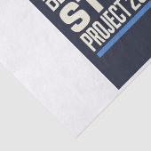 プロジェストップクト2025 – 民主主義を守る – 青に投票 薄葉紙 (詳細)