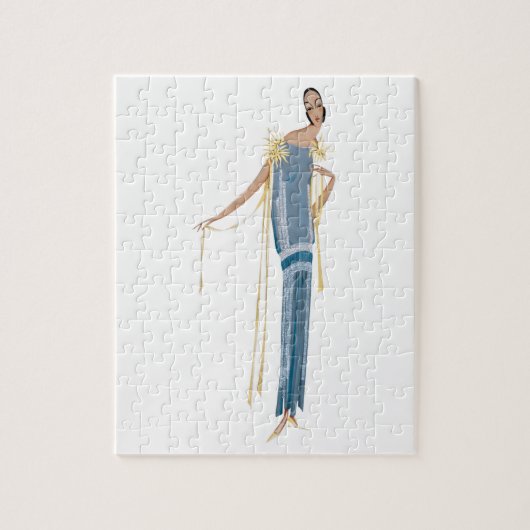 プロジェット・ド・ローブ、エテ、ラクロシュ・クール（1924年）。 ジグソーパズル (縦)