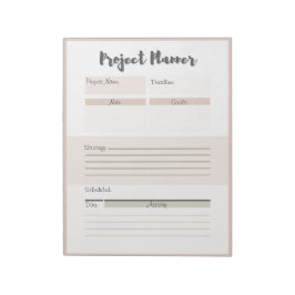 プロジェパーソナライズされたクトプランナー ノートパッド