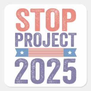 プロジストップェクト2025トランプ米国人パトロティック スクエアシール