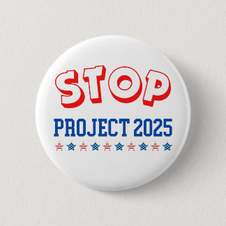 プロジストップェクト2025ボタン投票ブルーアンチトランプUSA 缶バッジ