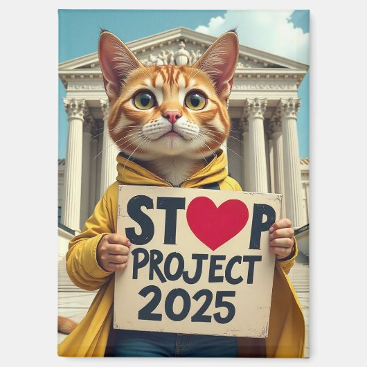 プロジストップェクト2025 Cat マグネット (正面)